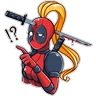 Stickers Lady Deadpool