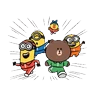Stickers LINE FRIENDS & MINIONS