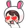 Stickers Lovely Rabbit boy