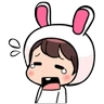 Stickers Lovely Rabbit boy