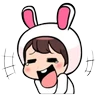 Stickers Lovely Rabbit boy