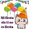 Stickers Mochi cumpleaños #1