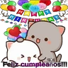 Stickers Mochi cumpleaños #1