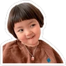 Stickers Niña Coreana