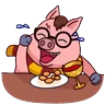 Stickers Potter Pig