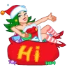 Stickers SANTA GIRL