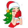 Stickers SANTA GIRL