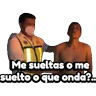 Stickers Toy Agarrando Señal Carnal