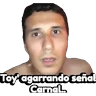Stickers Toy Agarrando Señal Carnal