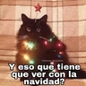 Stickers Gatitos Navidad