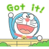 Stickers Doraemon Animated Crayon Stickers 