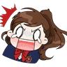 Stickers Yuko the Schoolgirl 