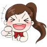 Stickers Yuko the Schoolgirl 