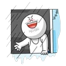 Stickers Moon Job Hunting Story 