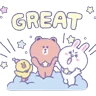 Stickers LINE FRIENDS Shining Stars 