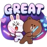 Stickers BROWN & CONY Cheer Stickers 