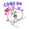 Stickers Brown & Cony Heart Melting Romance 