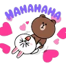 Stickers Brown & Cony Heart-Throbbing Love 