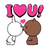 Stickers Brown & Cony Heart-Throbbing Love 