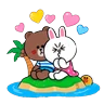 Stickers Brown & Cony in Love 