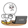 Stickers Chief Moon Battle as an Office Worker 