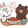 Stickers Brown & Cony Thrilling Date 
