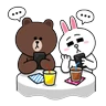 Stickers Brown & Cony Thrilling Date 