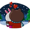 Stickers Brown & Cony Cozy Winter Date 
