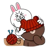 Stickers Brown & Cony Cozy Winter Date 