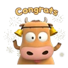 Stickers Korean cow Hanoory 