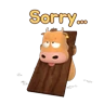 Stickers Korean cow Hanoory 