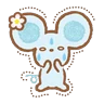 Stickers Piggy girl Pinkish Days 