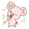 Stickers Piggy girl Pinkish Days 