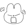 Stickers Emotional Rabbit! 3: Emoji 