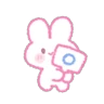 Stickers a dainty rabbit 
