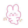 Stickers a dainty rabbit 