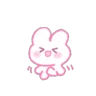 Stickers a dainty rabbit 