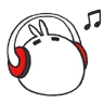 Stickers Tomung the snowball rabbit! 