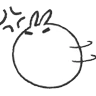 Stickers snowball rabbit, Tomung! 