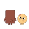 Stickers Choco and Pancake 1