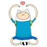 Stickers Finn y Jake HDA 1 