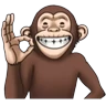 Stickers Crazy Monkey 1 