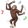 Stickers Crazy Monkey 1 