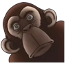 Stickers Crazy Monkey 1 