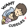 Stickers Potato couple