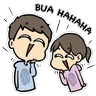 Stickers Potato couple