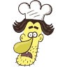 Stickers Crazy Chef 
