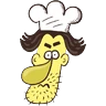 Stickers Crazy Chef 
