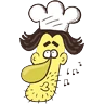 Stickers Crazy Chef 
