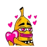 Stickers Banana animada 🍌👀 
